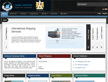 Tablet Screenshot of canalshipping.net